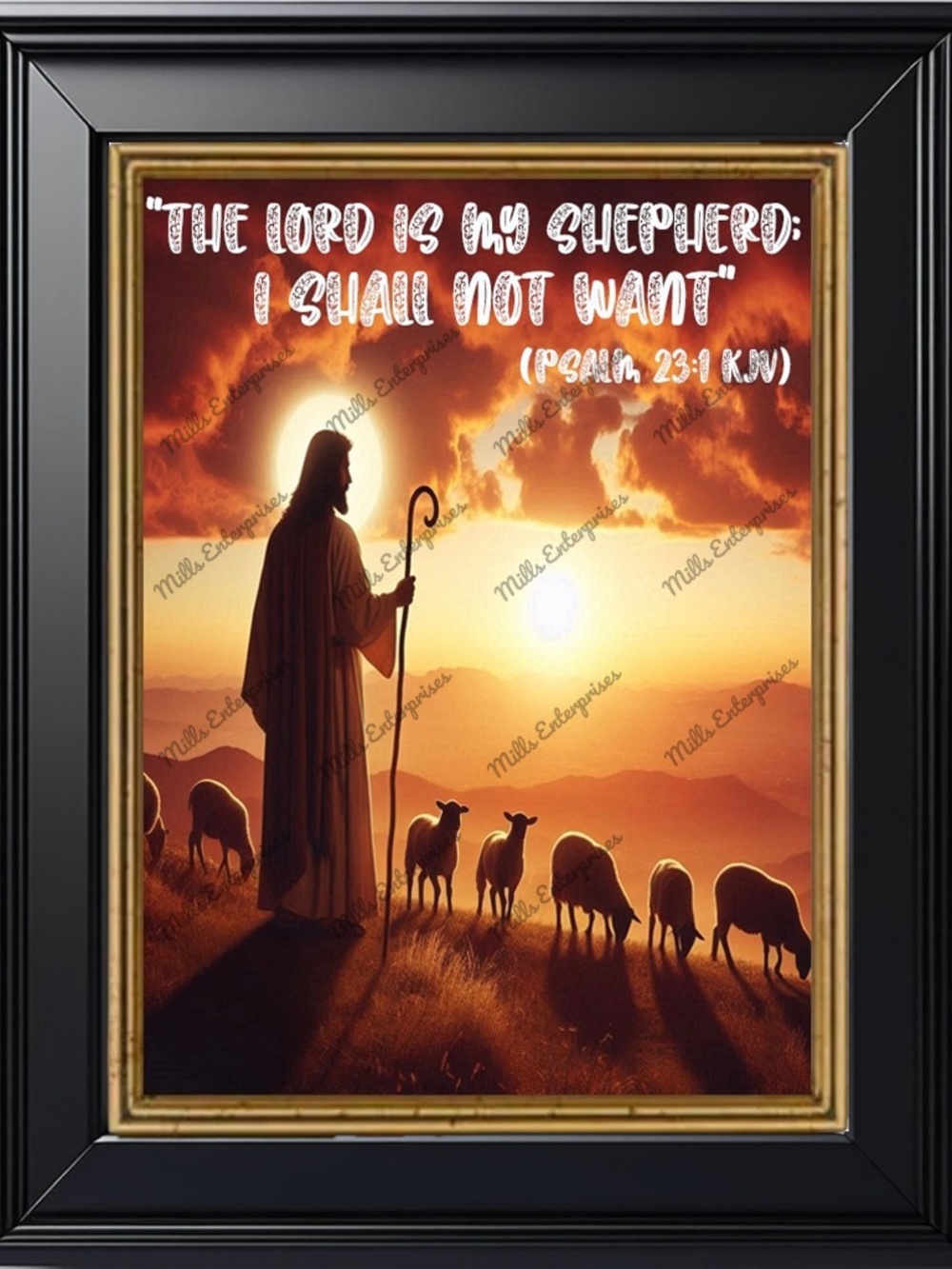 The Lord is my Shepherd (Psalm 23) Home Decor Artwork gift.The Lord is our guide